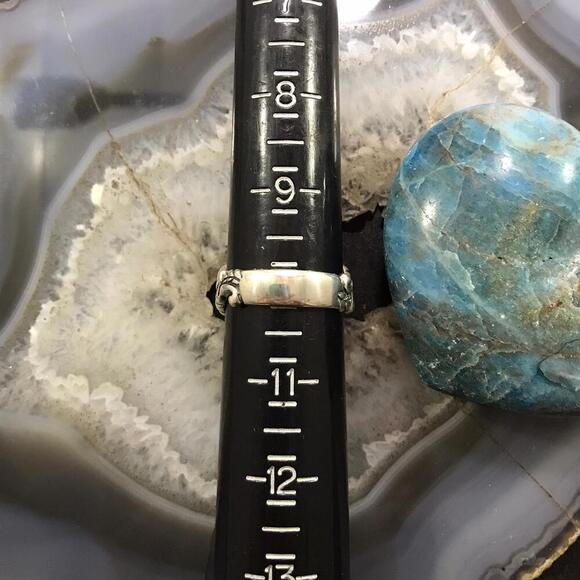 Carolyn Pollack Sterling Silver Oval Lapis Decorated Ring For Women - Picture 10 of 10